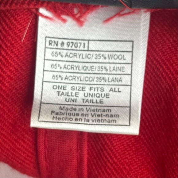 Ohio State Buckeyes Adjustable Hat Red OS Embroidered Big Ten Top Of The World - Picture 10 of 11